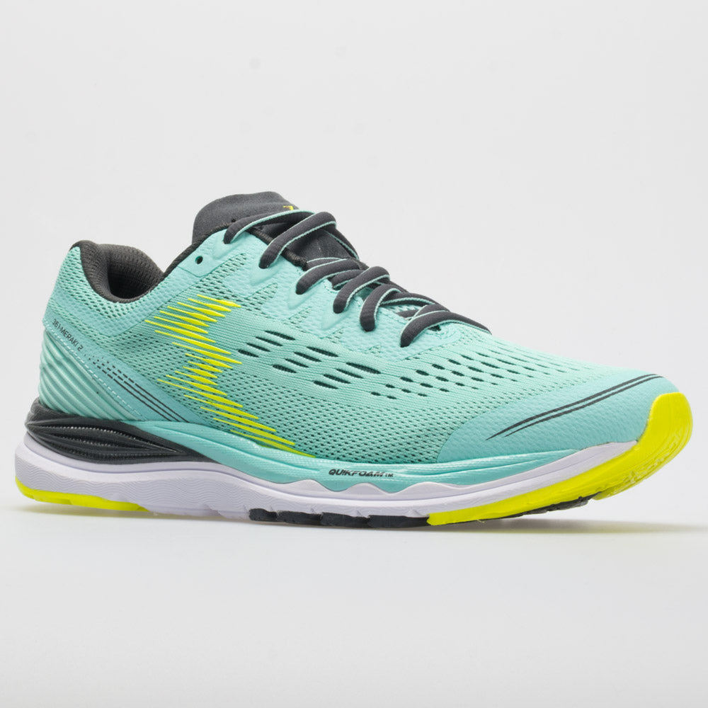 361 Meraki 2 Women's running shoe in Aruba Blue/Ebony, front view