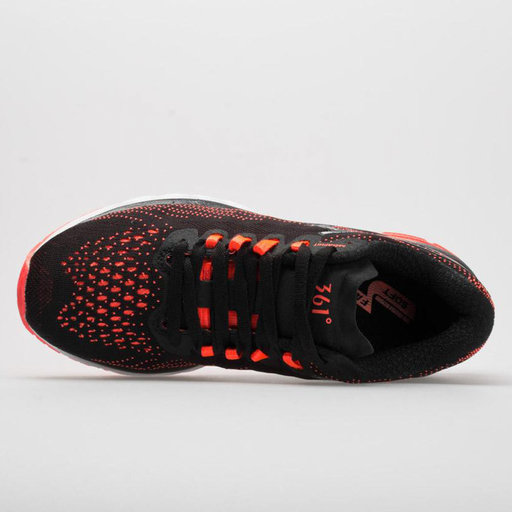 361 Strata 3 Women's running shoe in Black/Hazard, sole detail
