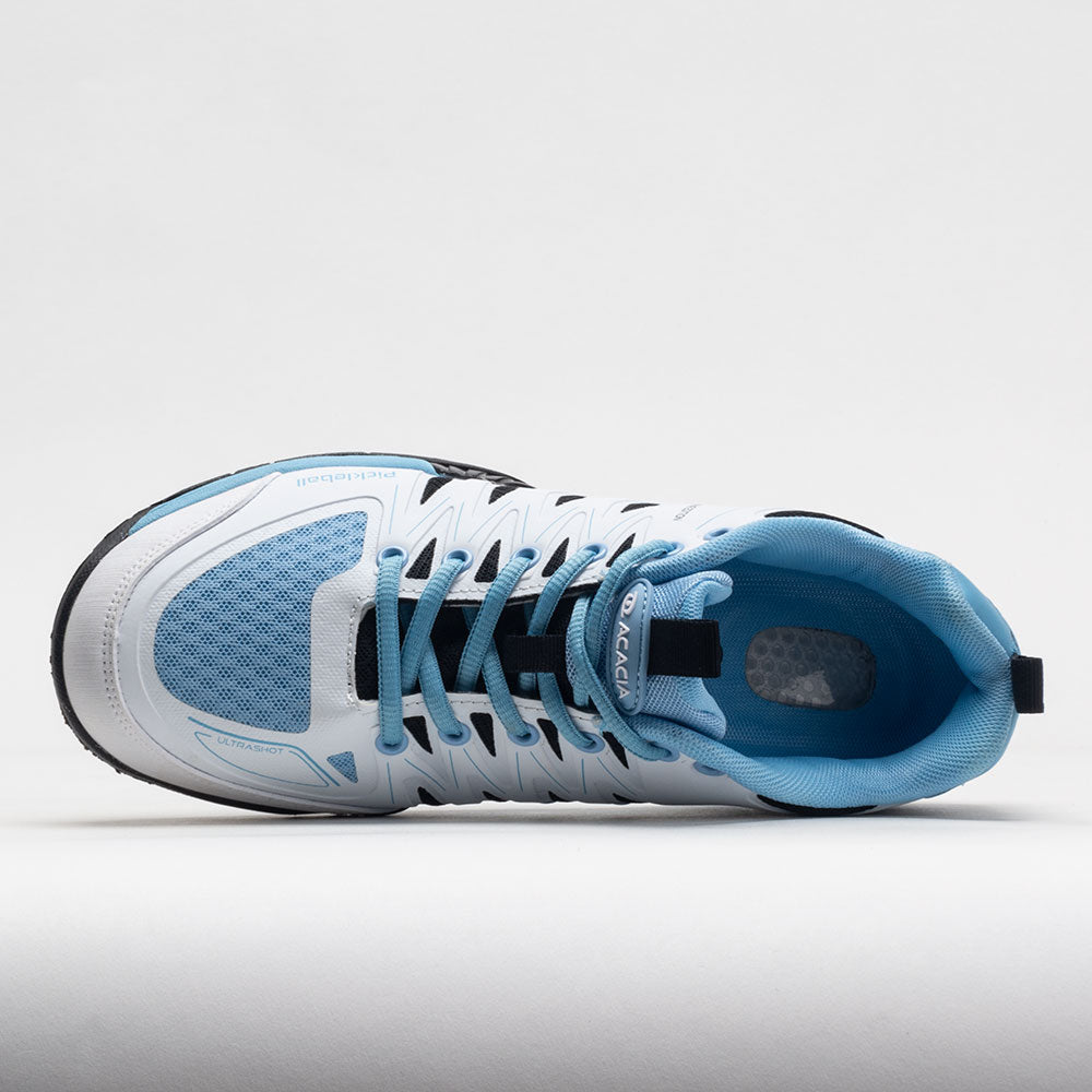 Acacia Corrine Carr Signature Edition pickleball shoe in Light Blue/Black/White, sole detail