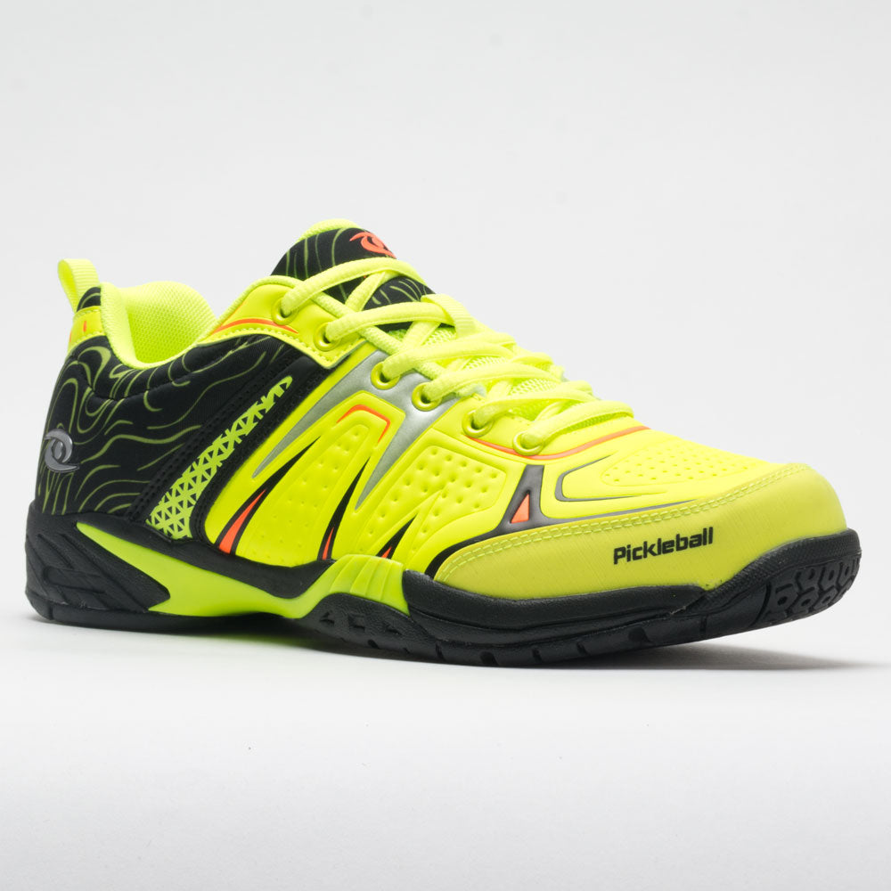 Acacia Dinkshot II Men's pickleball shoe in Lime/Black, front view