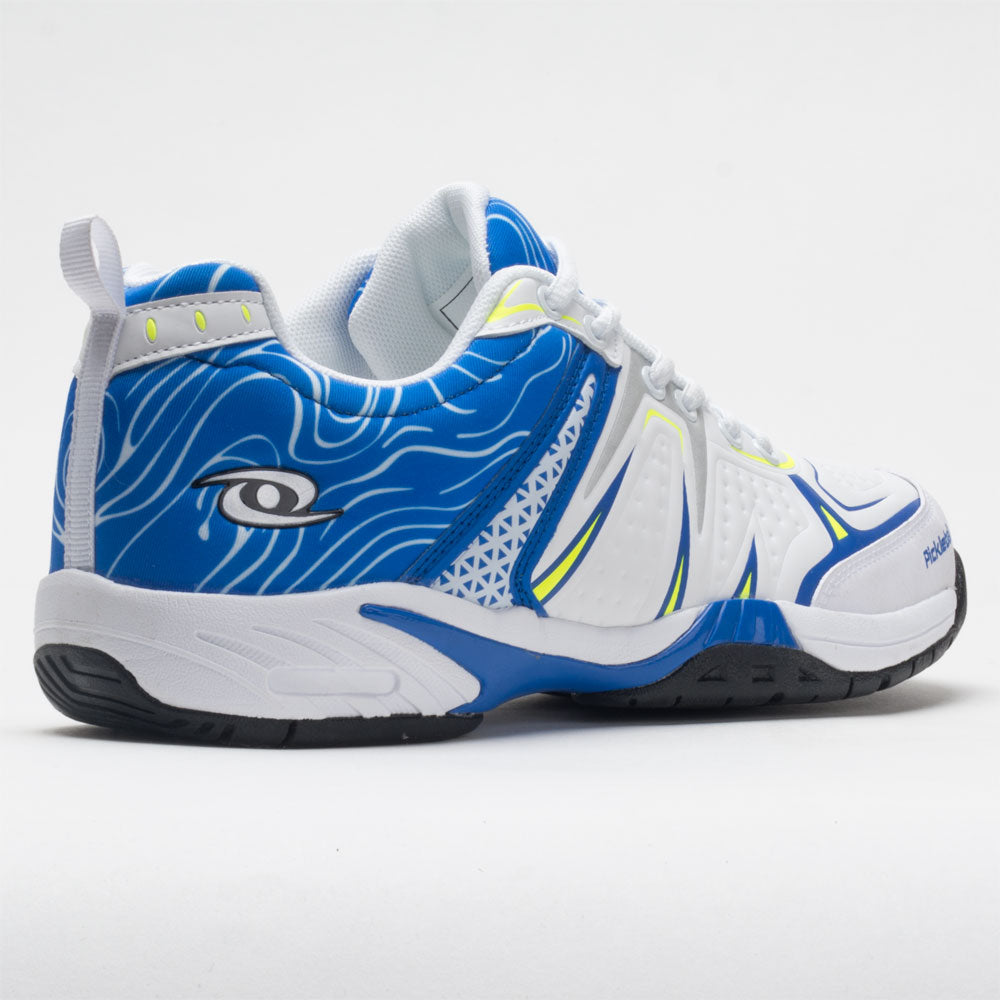 Acacia Dinkshot II Men's pickleball shoe in White/Royal, pair view