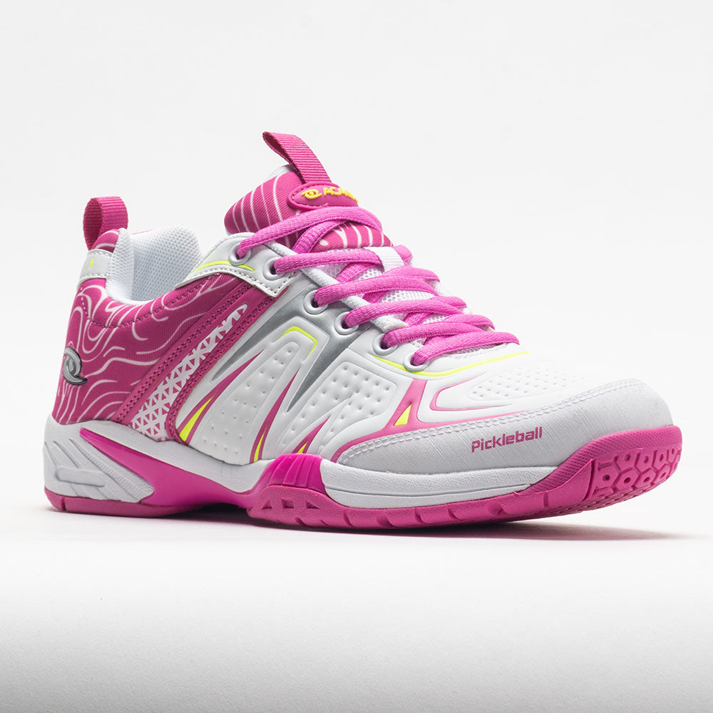 Acacia Dinkshot II Women's pickleball shoe in Pink, front view